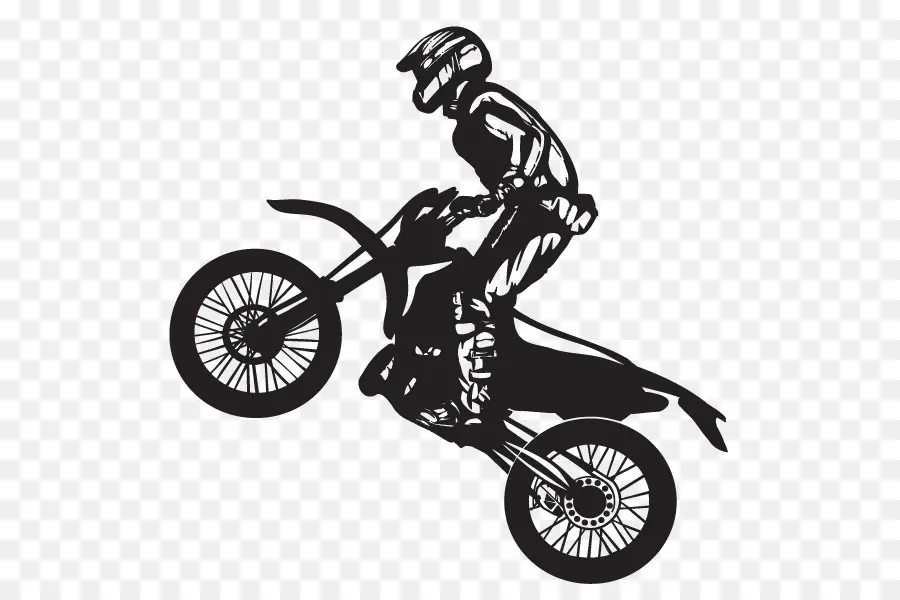 Silueta De Motocicleta，Bicicleta PNG