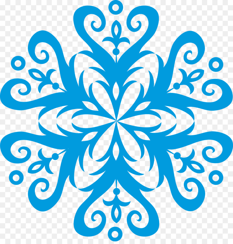 Copo De Nieve Azul，Invierno PNG