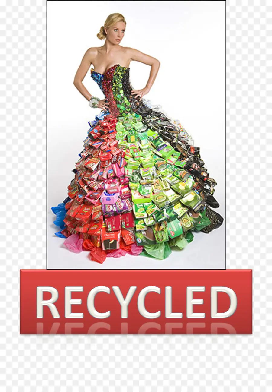 Vestido Reciclado，Respetuoso Del Medio Ambiente PNG