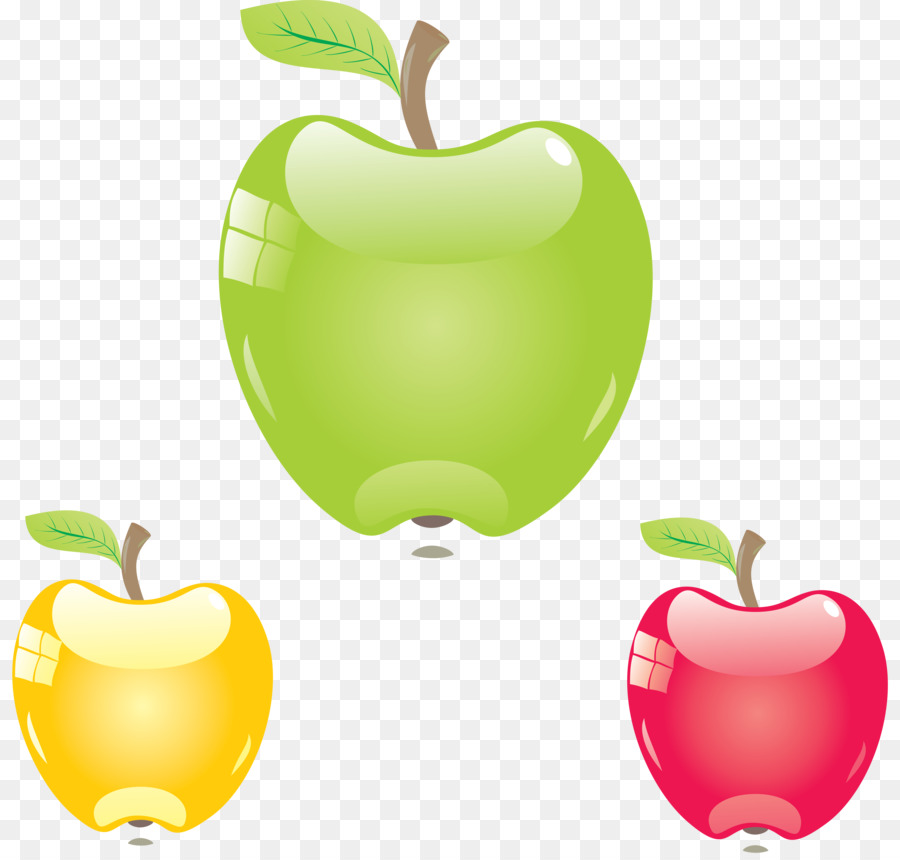 Manzana Verde，Saludable PNG