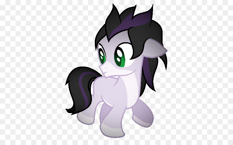 Poni Azul，Melena Morada PNG