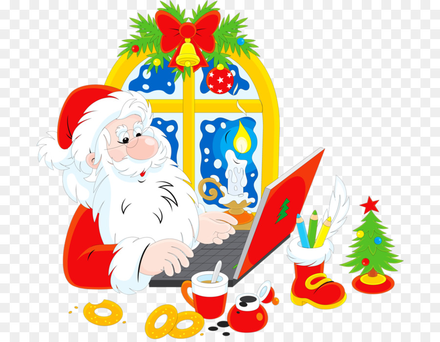 árbol De Navidad，Santa Claus PNG