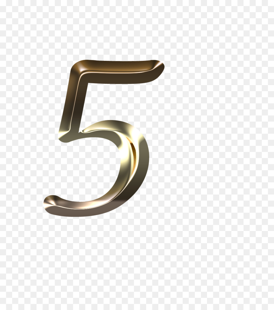 Número De Oro 5，Dígito PNG