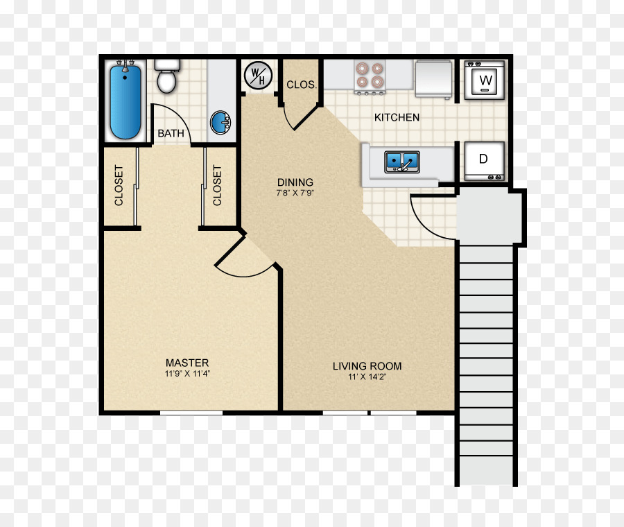 Bungalows En Hueco Estates，Casa Plan De PNG