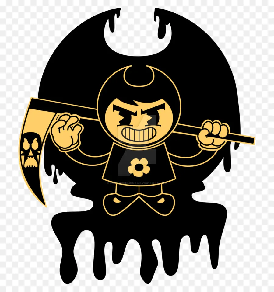 Bendy Y La Tinta De La Máquina，Camiseta PNG