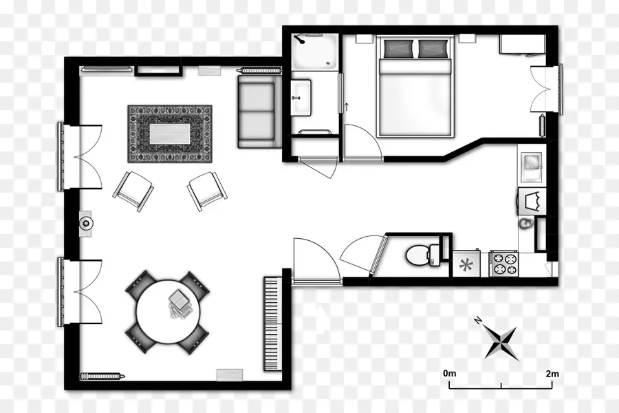 Plan De Piso，Apartamento PNG