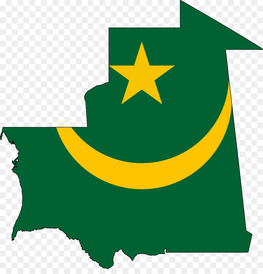 Mapa De Mauritania，Bandera PNG