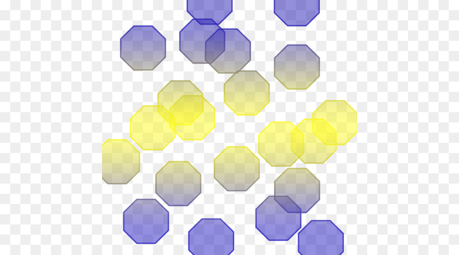 Hexágonos Azules，Geométrico PNG