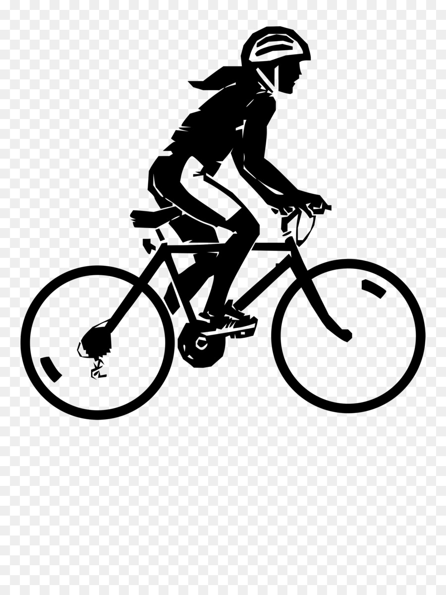 Silueta De Ciclista，Bicicleta PNG