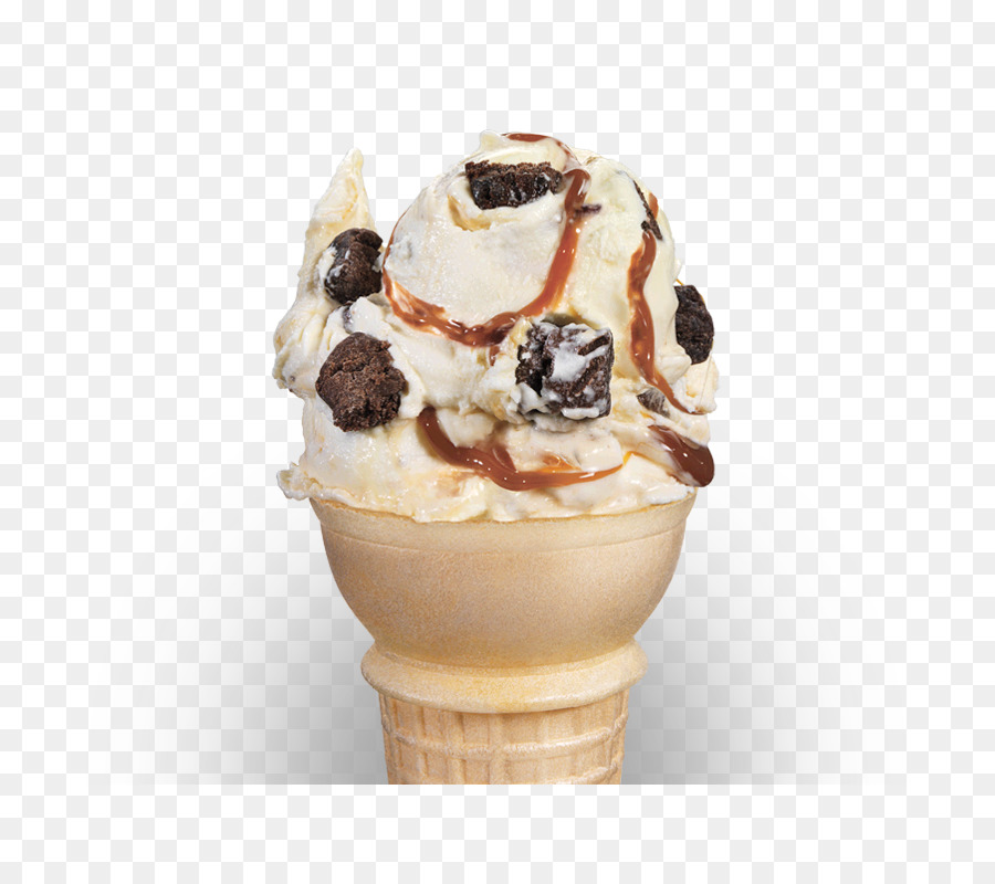 Helado De Chocolate，Cono PNG