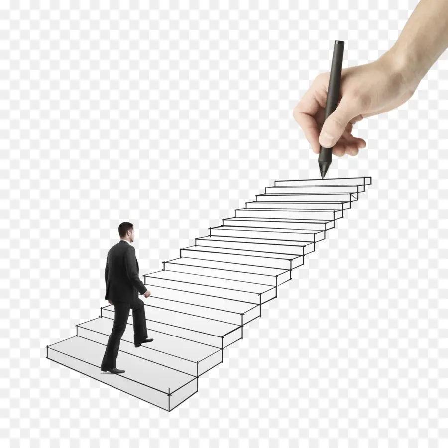 Hombre En Las Escaleras，Éxito PNG