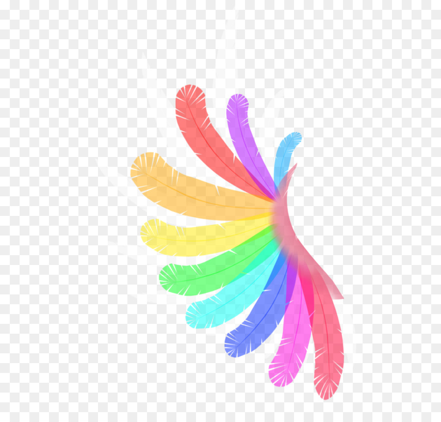 Plumas Del Arcoiris，Vistoso PNG