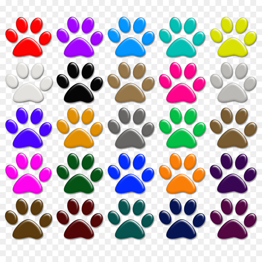 Huellas De Patas Coloridas，Animal PNG