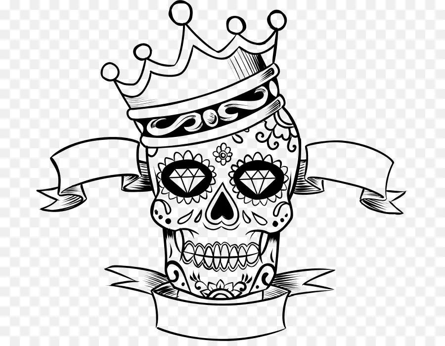 Calavera，Cráneo PNG