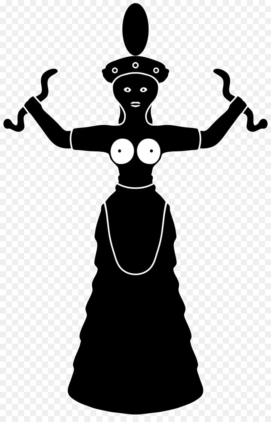 Knossos，Figuras De Diosa De La Serpiente Minoica PNG