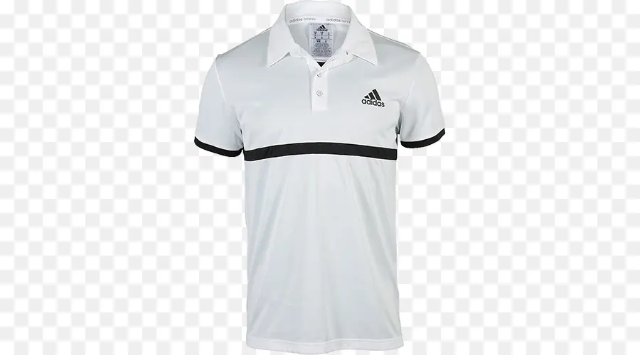 Camisa Polo Blanca，Logotipo De Adidas PNG