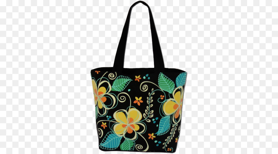 Bolso Con Print De Flores Azul，Totalizador PNG