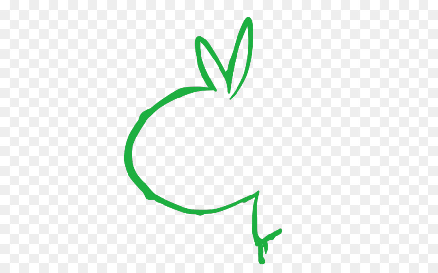 Dibujo De Conejito Verde，Verde PNG