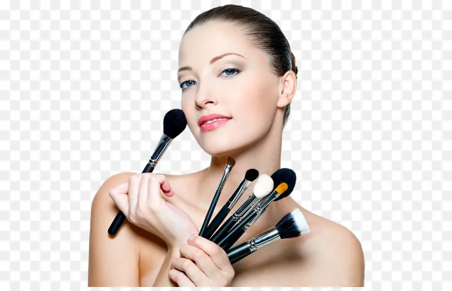 Pinceles De Maquillaje，Mujer PNG