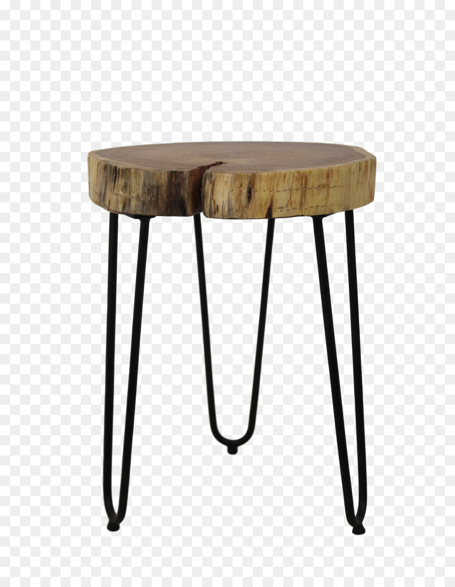 Mesa Redonda De Madera，Patas Metálicas PNG