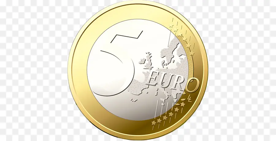 Moneda De Euro，Dinero PNG