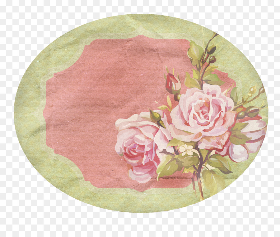 Marco Floral，Rosas PNG