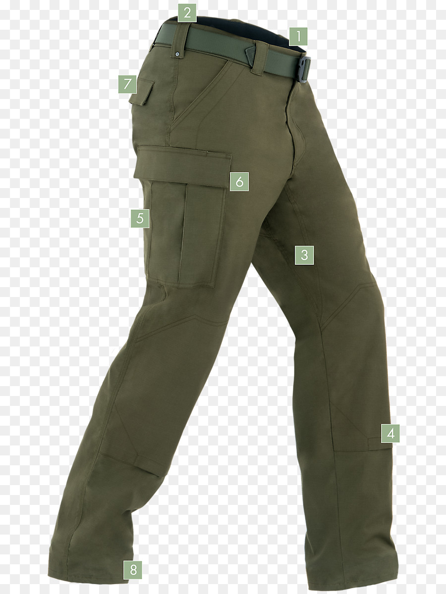 Pantalones De Carga，De Color Caqui PNG