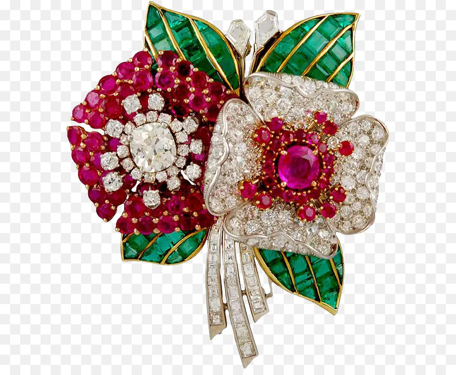 Broche De Joyería，Flores PNG