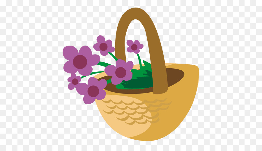 Canasta Con Flores，Cesta PNG