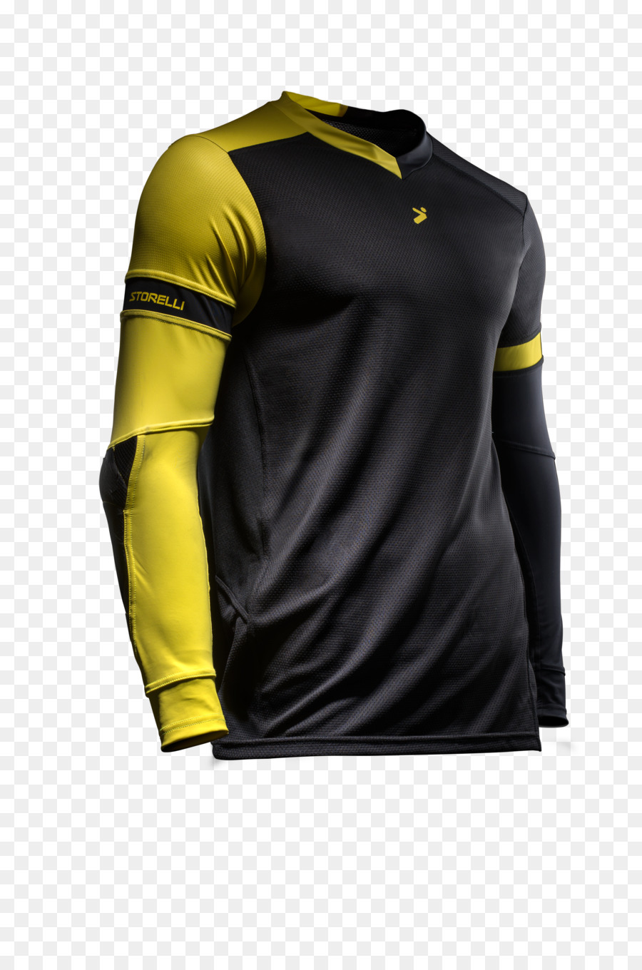 Camisa En Negro Y Amarillo，Manga Larga PNG