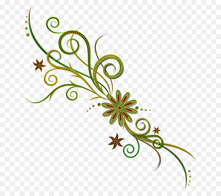 Adorno Floral，Ornamento PNG