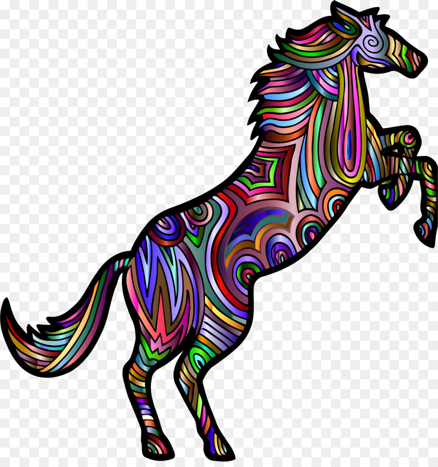 Caballo Colorido，Caballo PNG