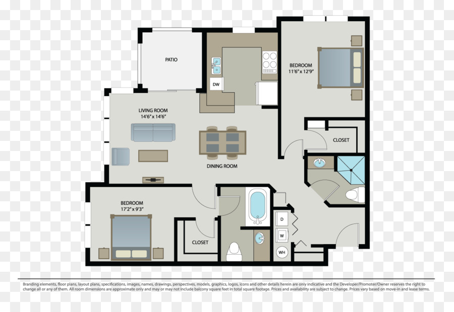 Plano De Planta Del Apartamento，Disposición PNG