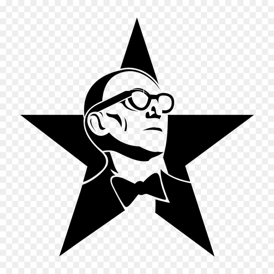 Hombre Con Gafas，Estrella PNG