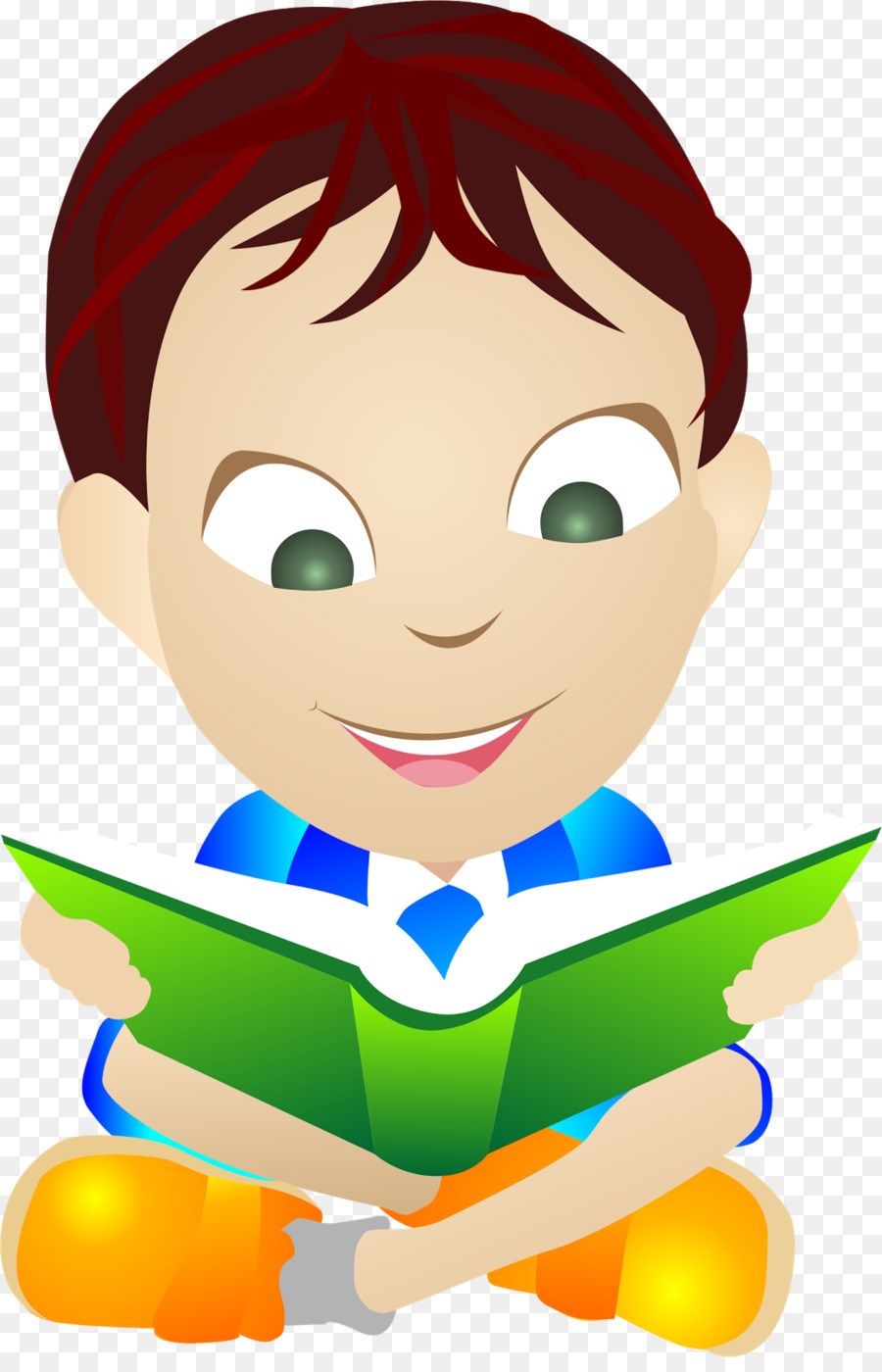 Niño Leyendo，Libro PNG