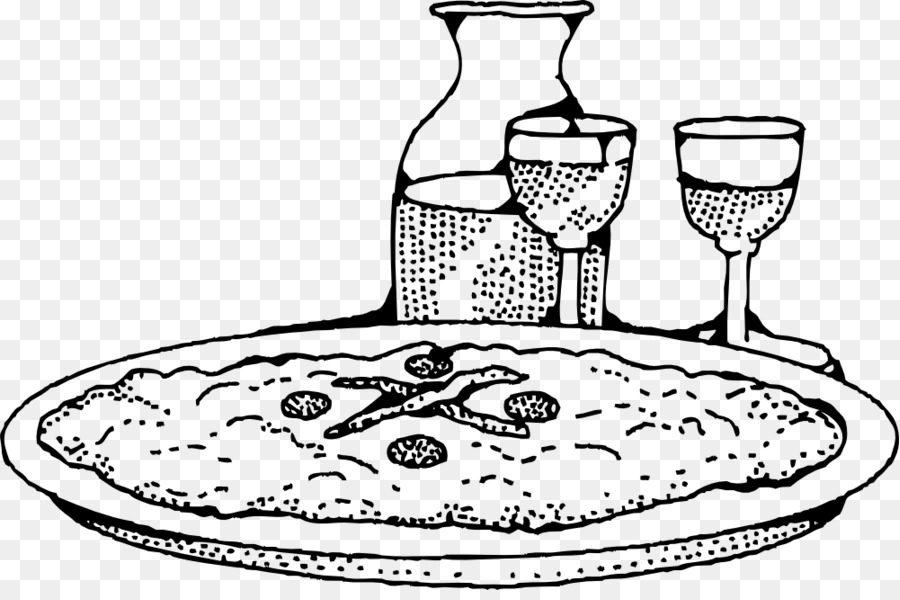 Pizza，Vino PNG