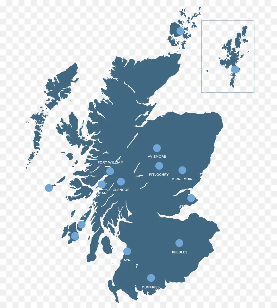 Escocia，Mapa PNG