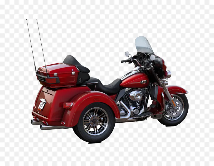 Motocicleta Triciclo，Rojo PNG