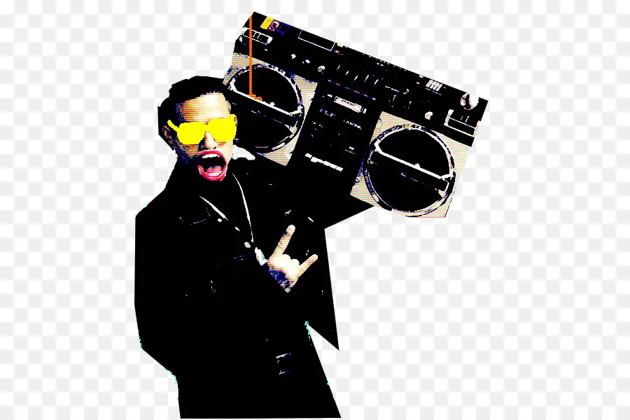 Boombox，De La Década De 1980 PNG