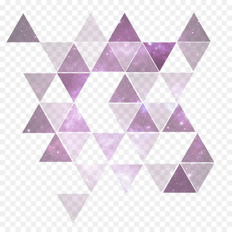 Patrón Geométrico Morado，Triangulos PNG