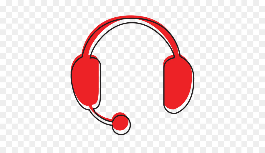 Auriculares Rojos，Micrófono PNG