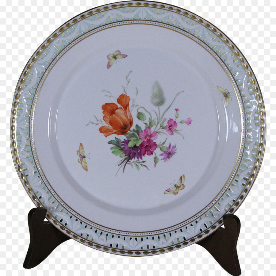 Plato Decorativo，Floral PNG