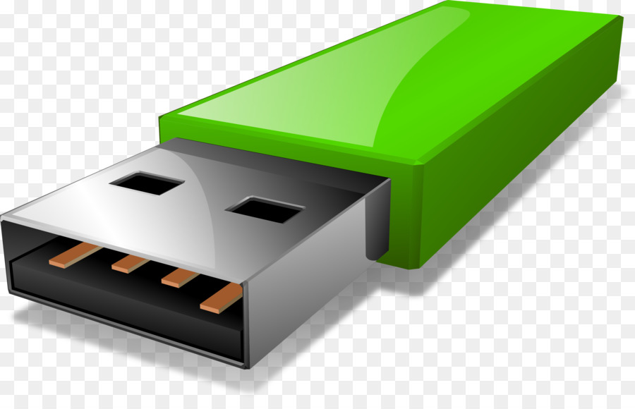 Unidad Usb Verde，Almacenamiento PNG