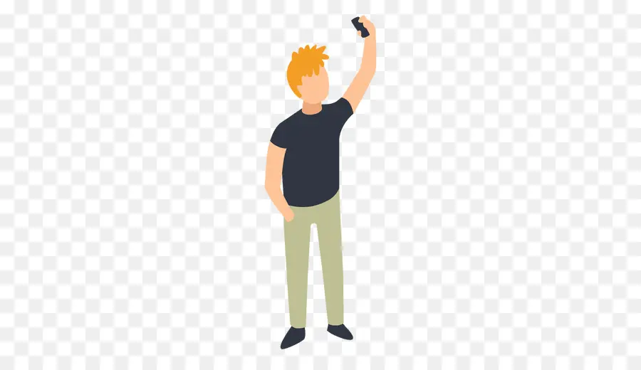 Persona Tomando Selfie，Autofoto PNG