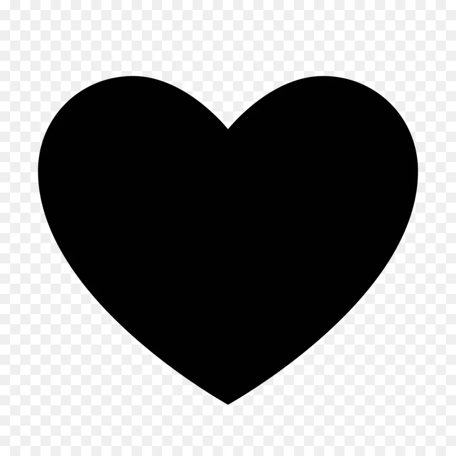 Corazón，Negro PNG