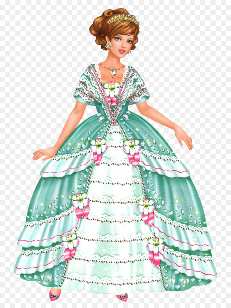 Muñeca Princesa，Vestido PNG