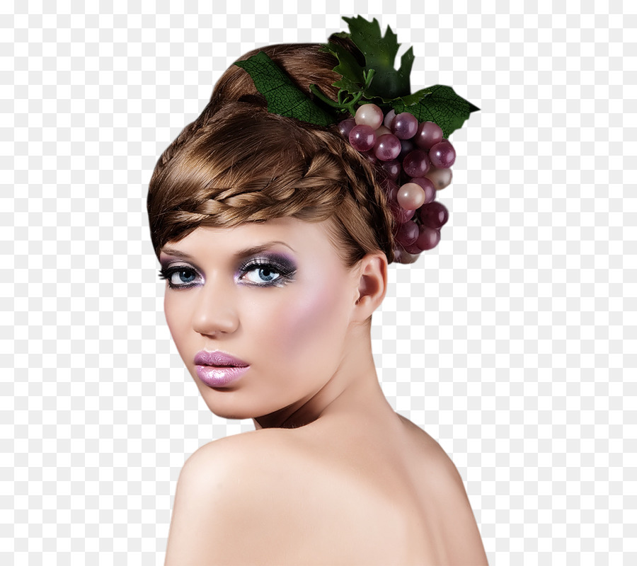 Mujer Con Uvas，Moda PNG