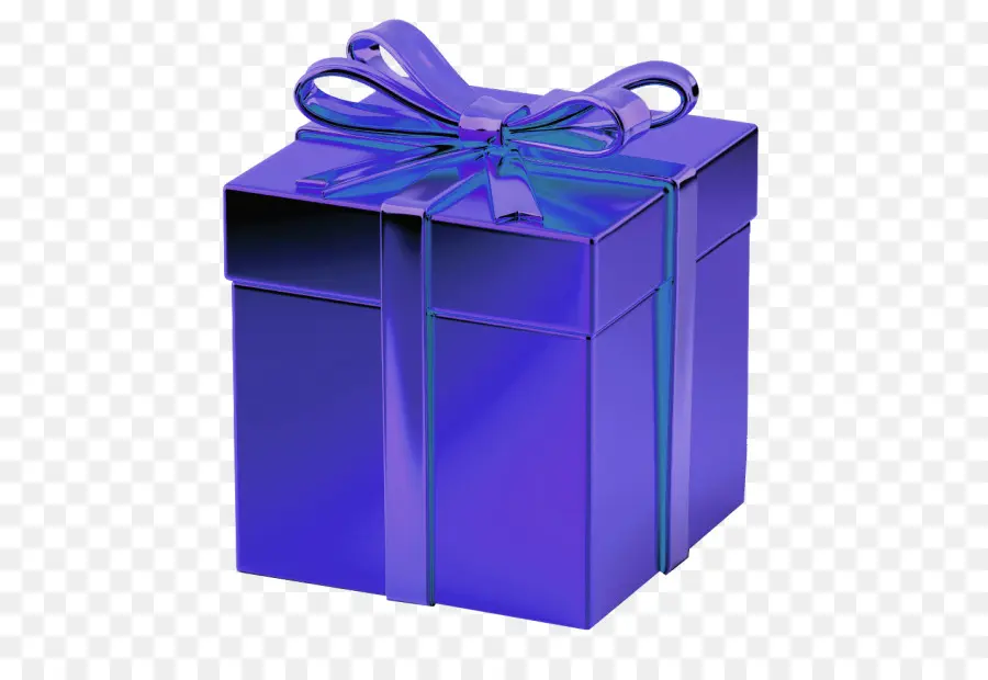 Caja De Regalo Morada，Presente PNG