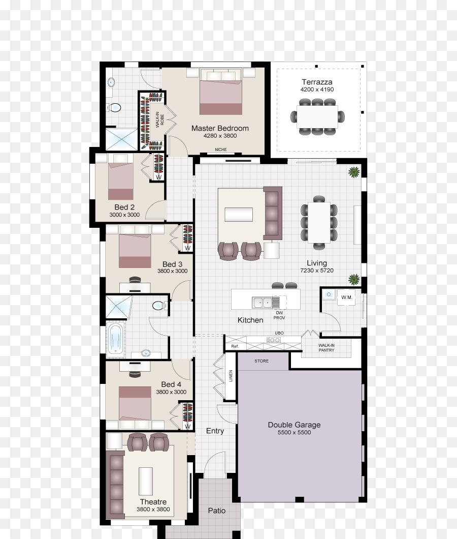 Plan De Piso，Casa PNG