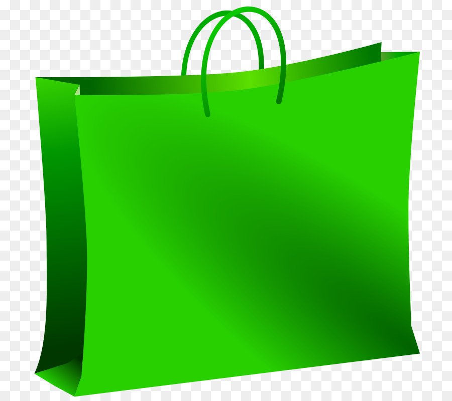 Bolsa De Compras Verde，Papel PNG